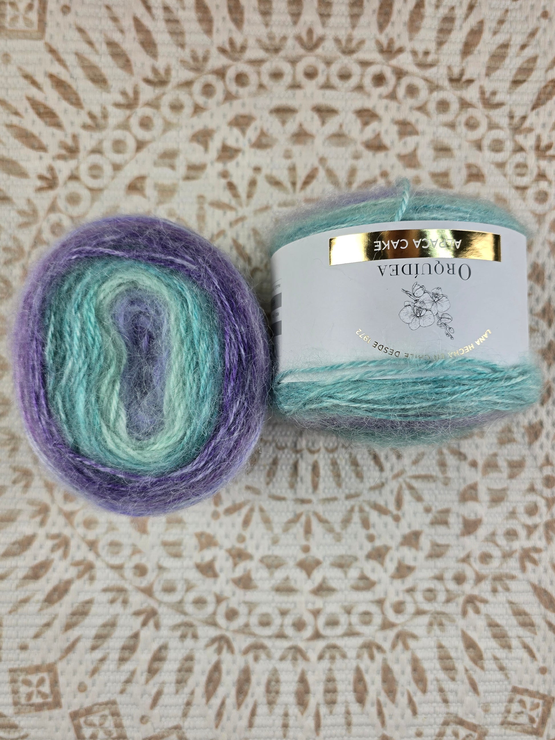 Alpaca Cake 100 grs - Color Uva Turquesa