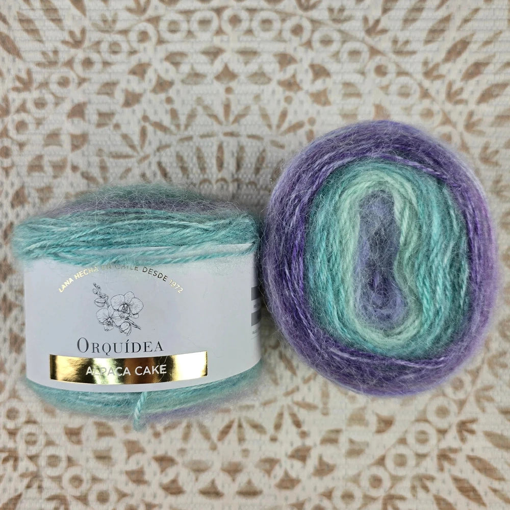 Alpaca Cake 100 grs - Color Uva Turquesa