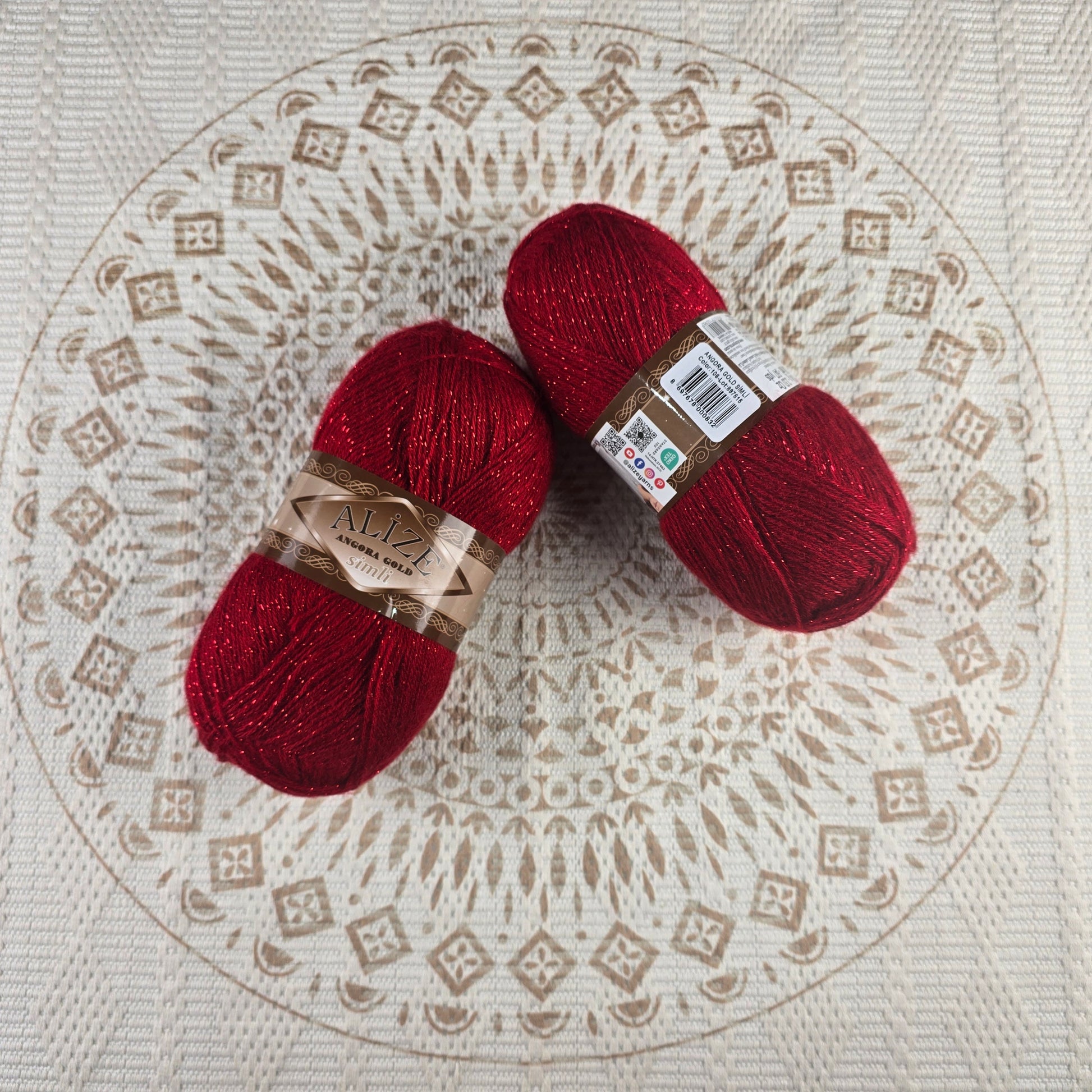 Angora Gold Simli de Alize – Mezcla acrílico y lana brillante – - Color 106