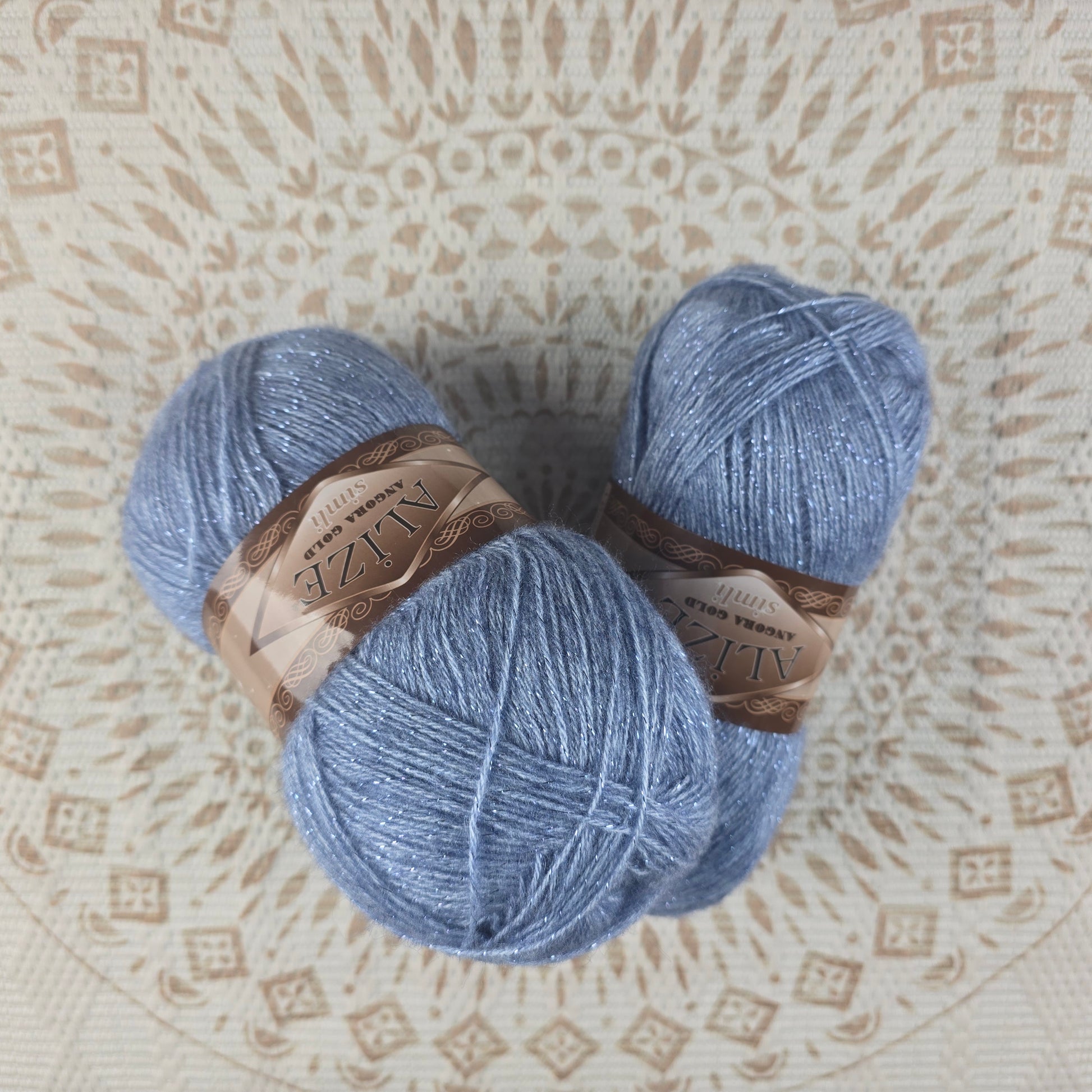 Angora Gold Simli de Alize – Mezcla acrílico y lana brillante – - Color 221