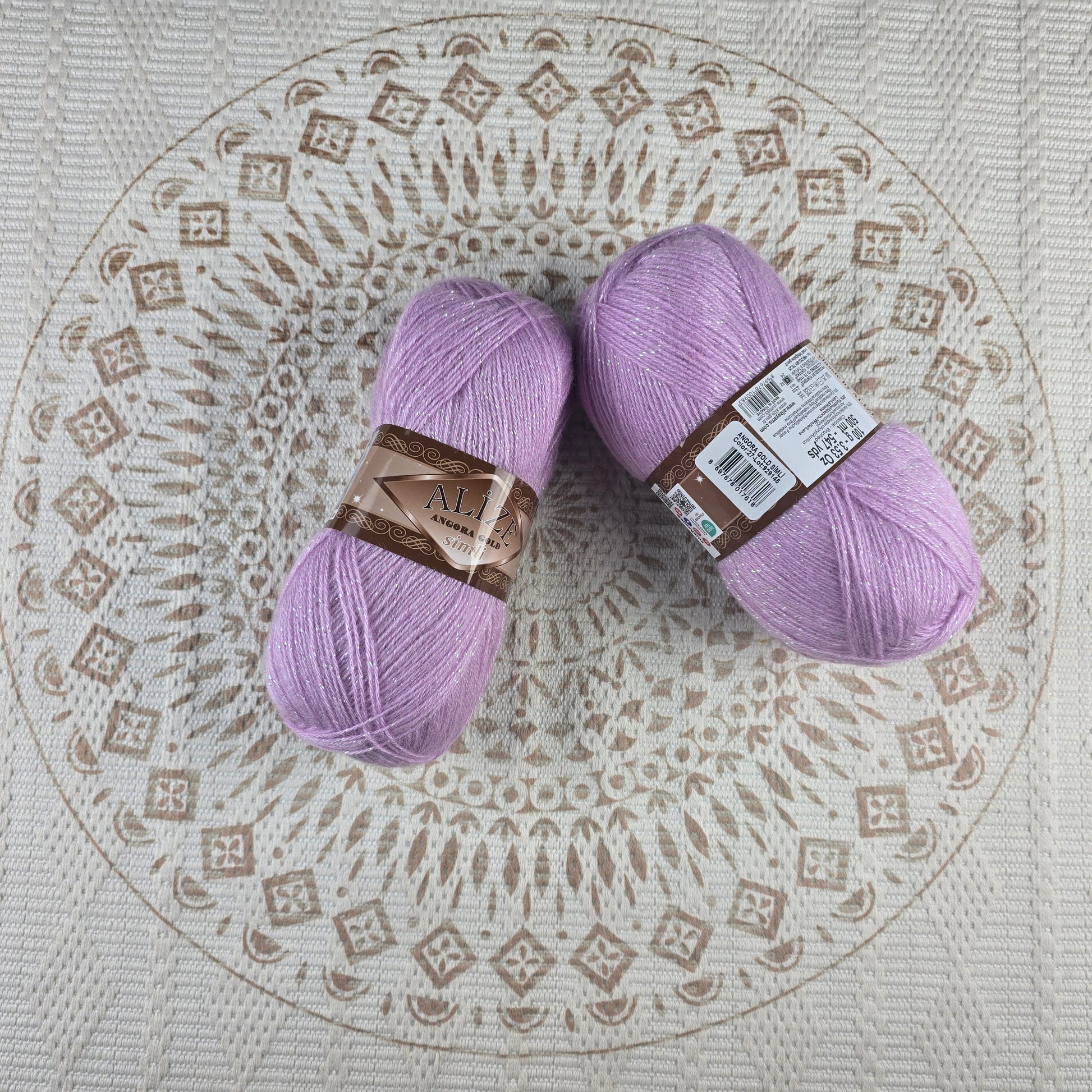 Angora Gold Simli de Alize – Mezcla acrílico y lana brillante – - Color 27