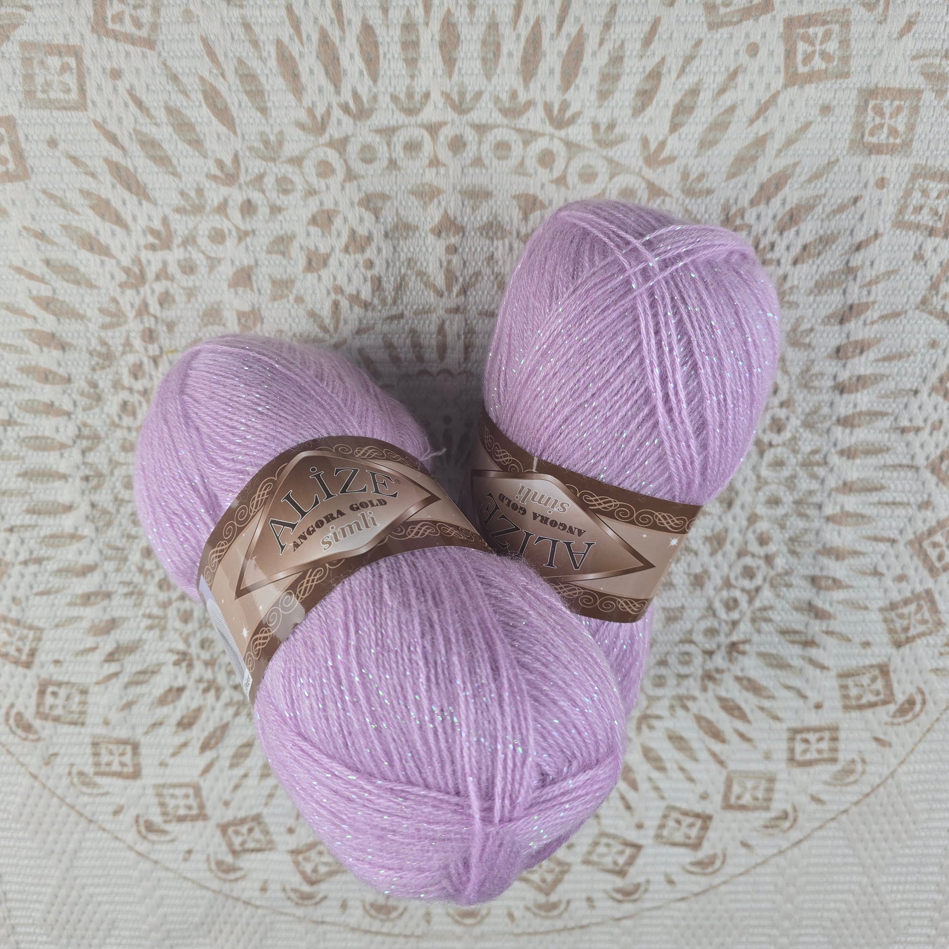 Angora Gold Simli de Alize – Mezcla acrílico y lana brillante – - Color 27