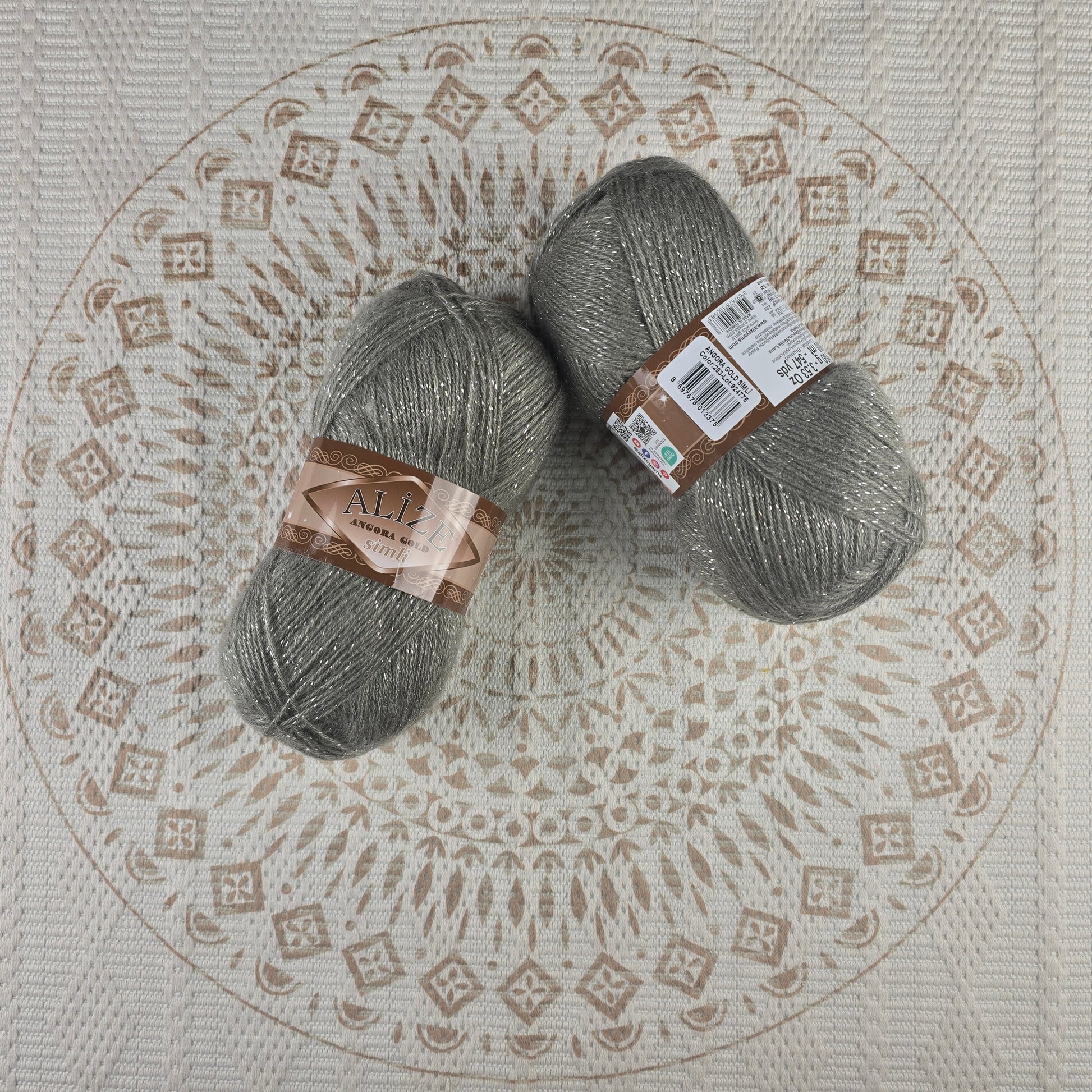 Angora Gold Simli de Alize – Mezcla acrílico y lana brillante – - Color 283