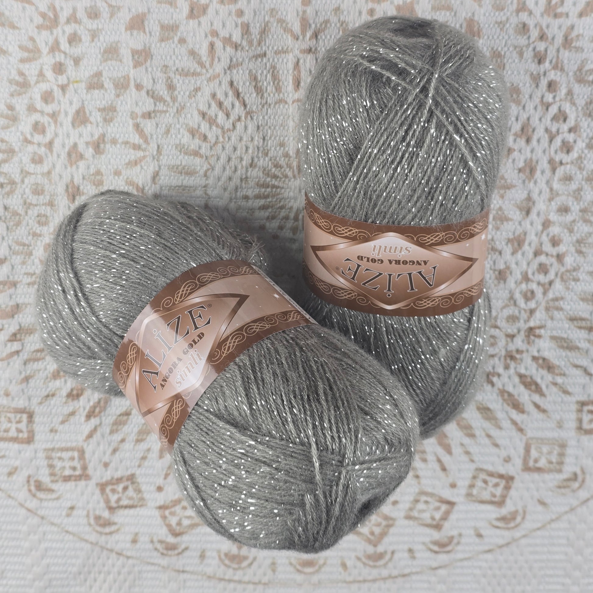 Angora Gold Simli de Alize – Mezcla acrílico y lana brillante – - Color 283