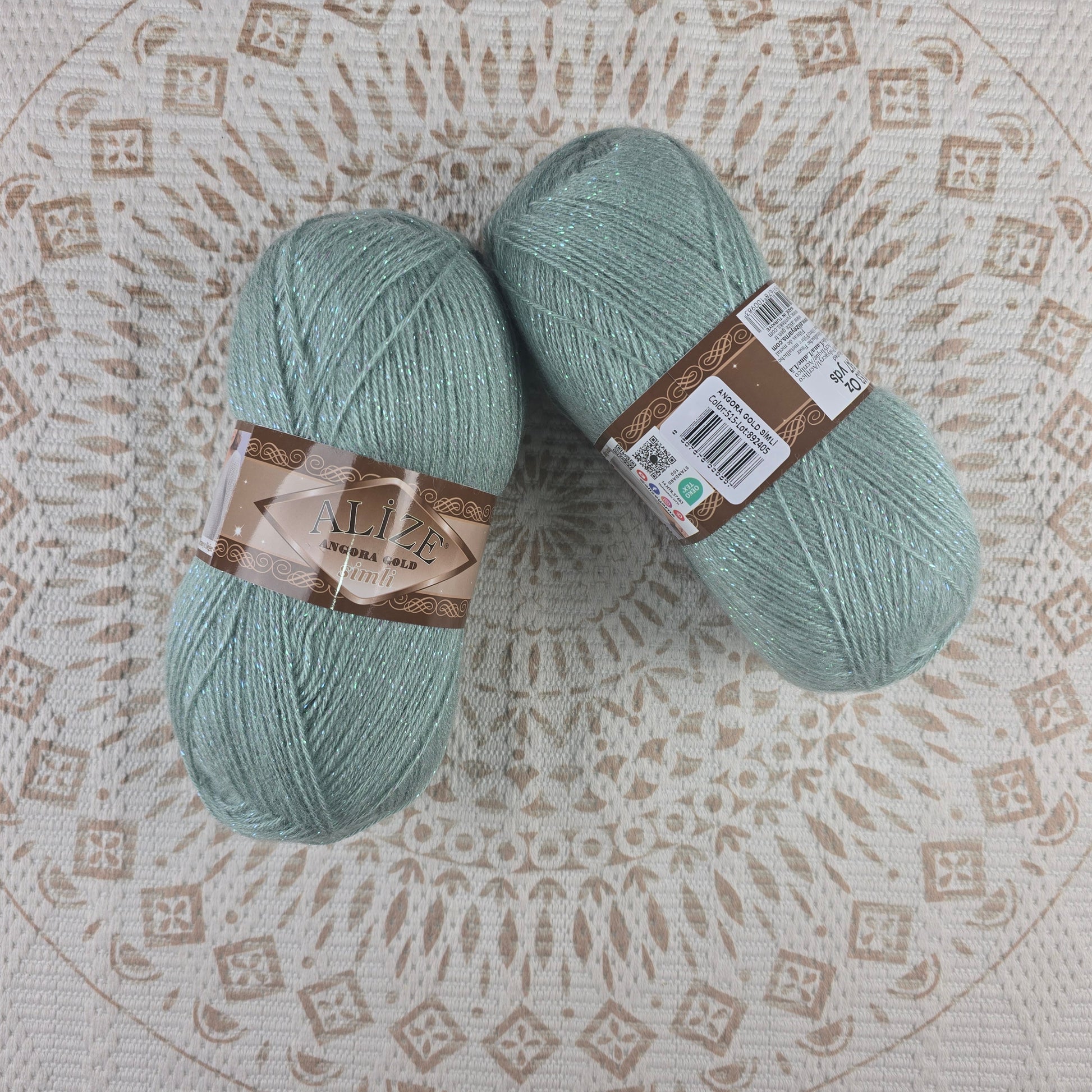 Angora Gold Simli de Alize – Mezcla acrílico y lana brillante – - Color 515