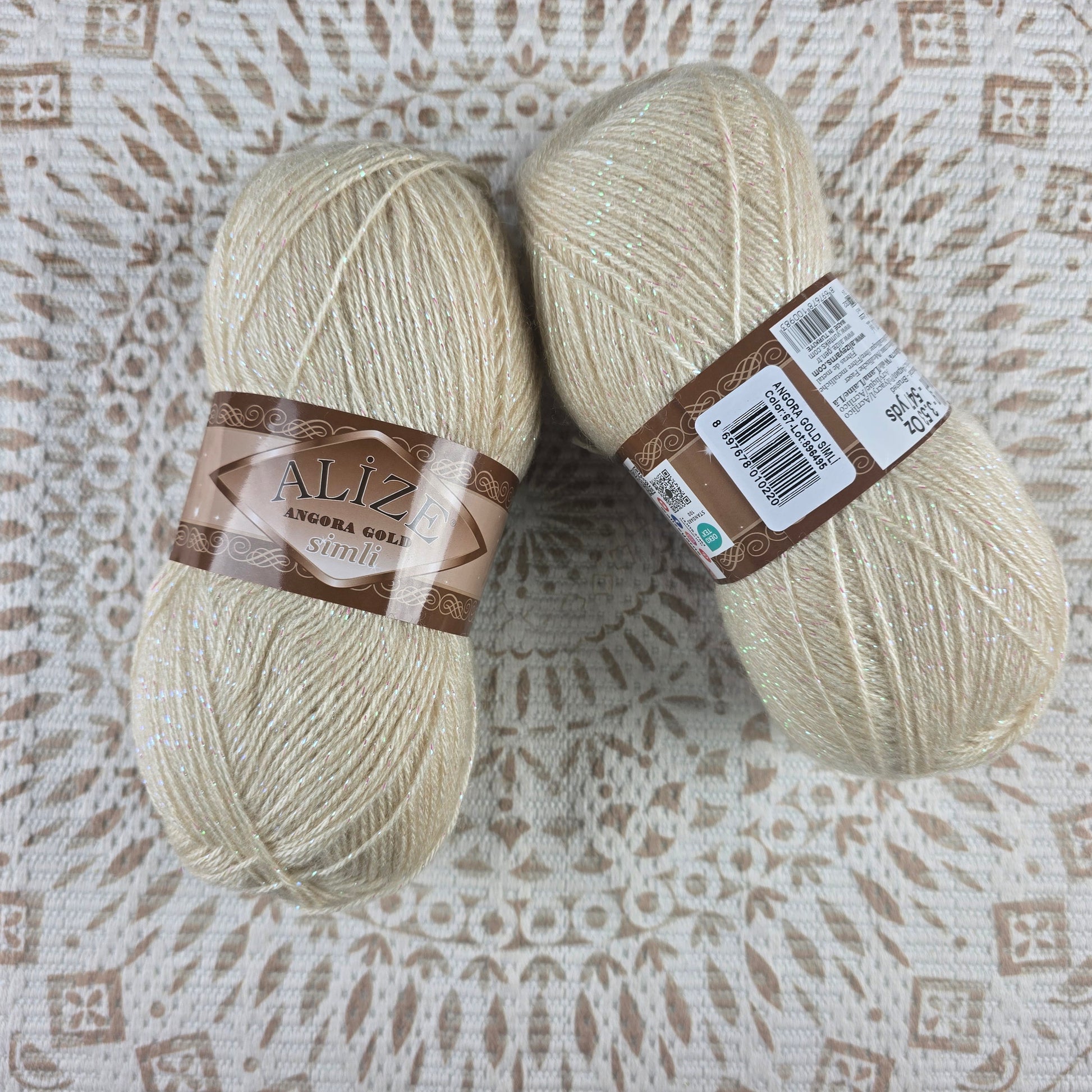 Angora Gold Simli de Alize – Mezcla acrílico y lana brillante – - Color 67