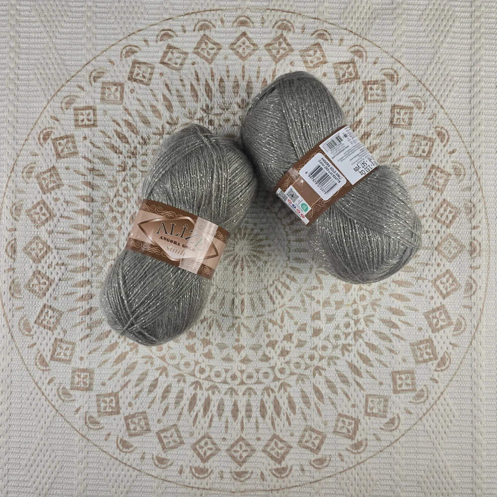 Angora Gold Simli de Alize – Mezcla acrílico y lana brillante – - Color 283