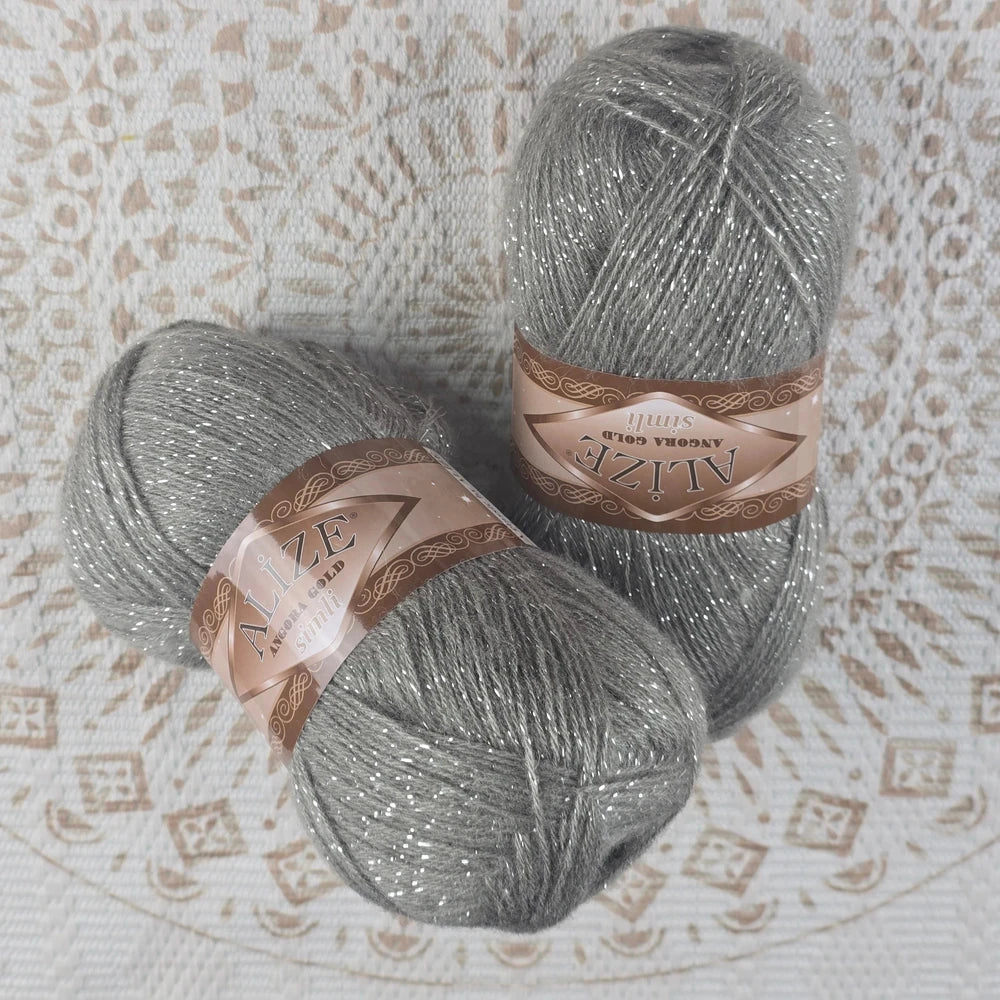 Angora Gold Simli de Alize – Mezcla acrílico y lana brillante – - Color 283