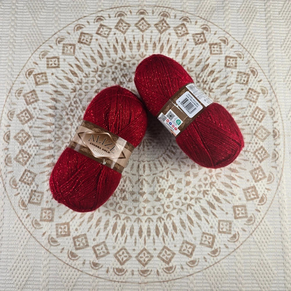 Angora Gold Simli de Alize – Mezcla acrílico y lana brillante – - Color 106