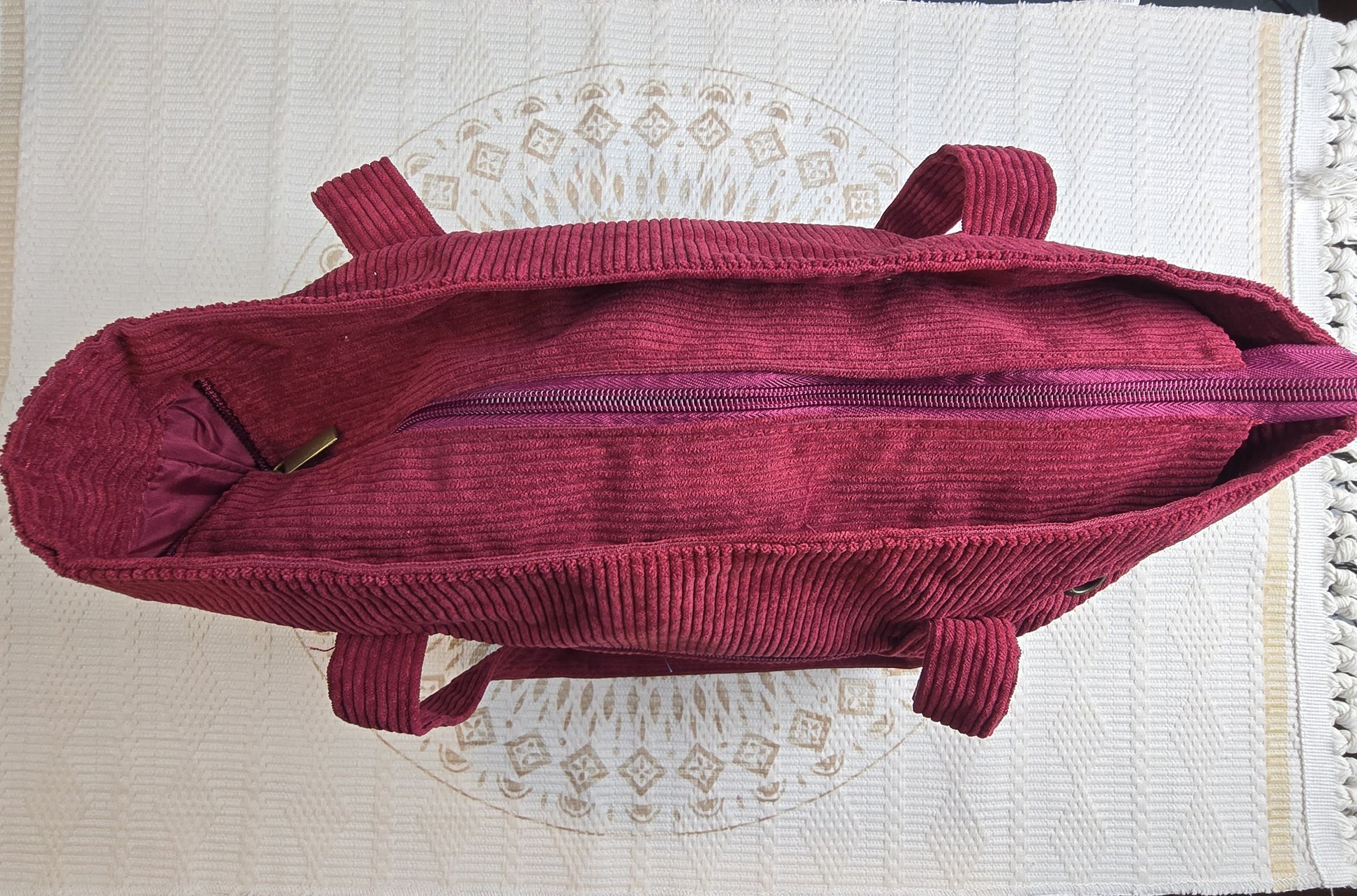 Bolso Organizador para Tejer de Orquídea - Color Burdeo