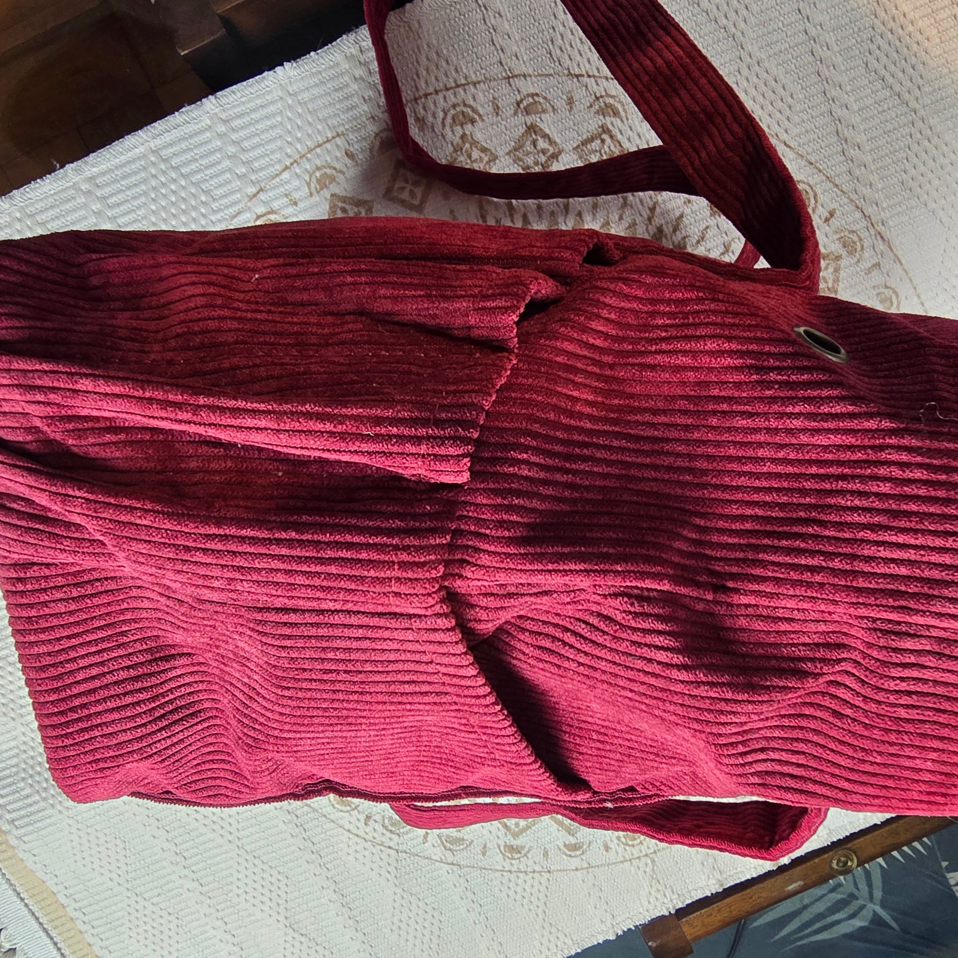 Bolso Organizador para Tejer de Orquídea - Color Burdeo