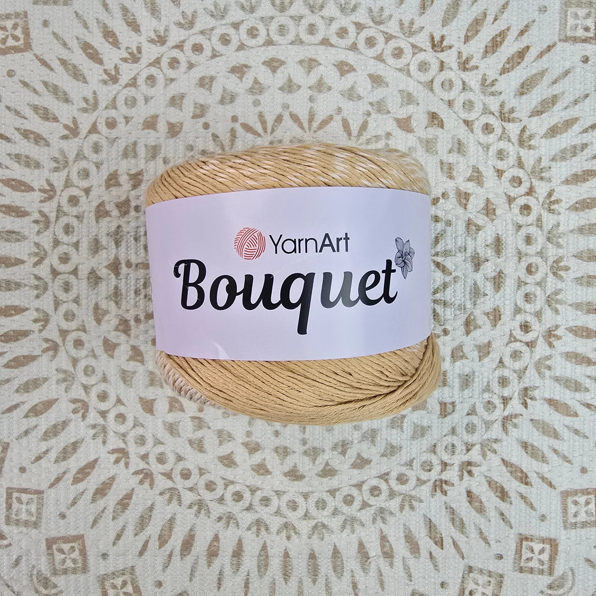 Bouquet de YarnArt – Ovillo Cake XL Degradé 250g, 26 Colores – 100% Algodón - Color Beige