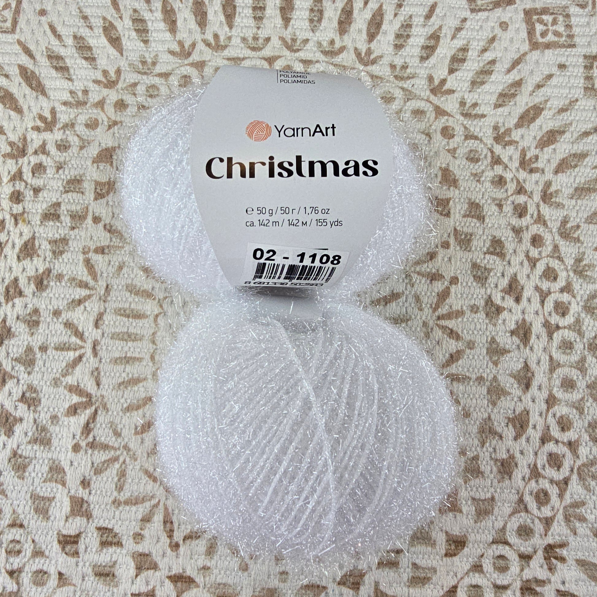 Hilo Christmas de YarnArt - Color Blanco