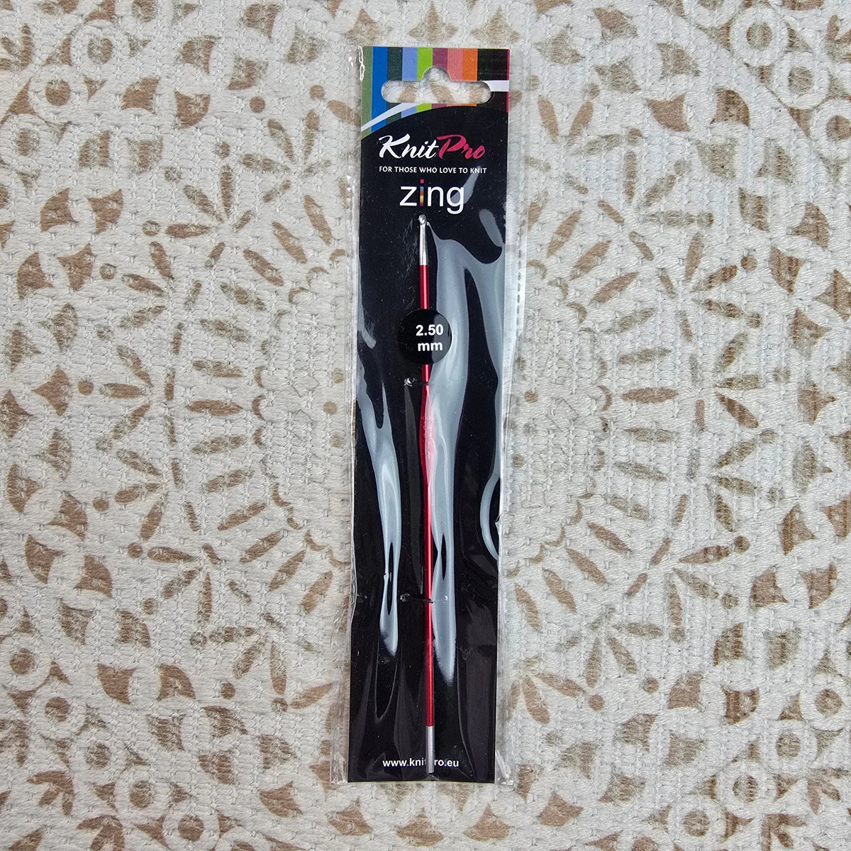 Crochet Zing de Knit Pro – Ganchillo de Aluminio Liviano – 10 Medidas - Color 2.5mm