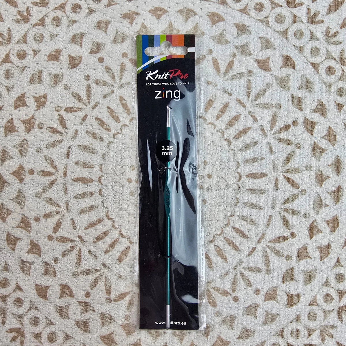 Crochet Zing de Knit Pro – Ganchillo de Aluminio Liviano – 10 Medidas - Color 3.25mm