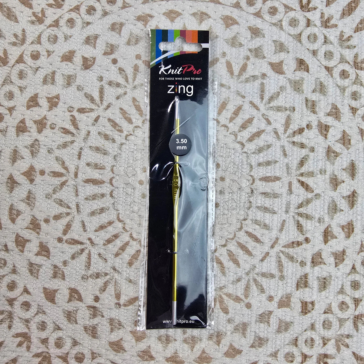 Crochet Zing de Knit Pro – Ganchillo de Aluminio Liviano – 10 Medidas - Color 3.5mm