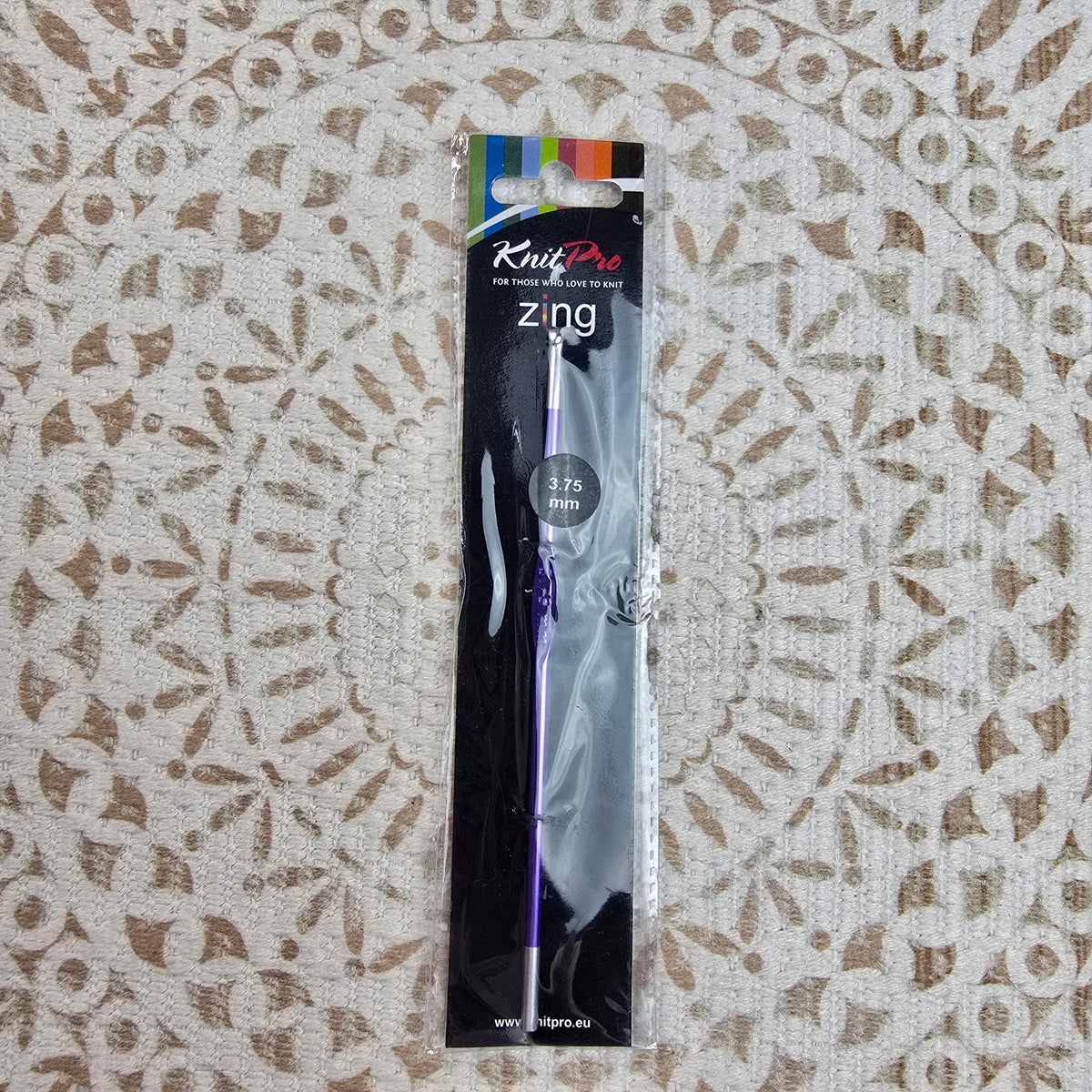 Crochet Zing de Knit Pro – Ganchillo de Aluminio Liviano – 10 Medidas - Color 3.75mm