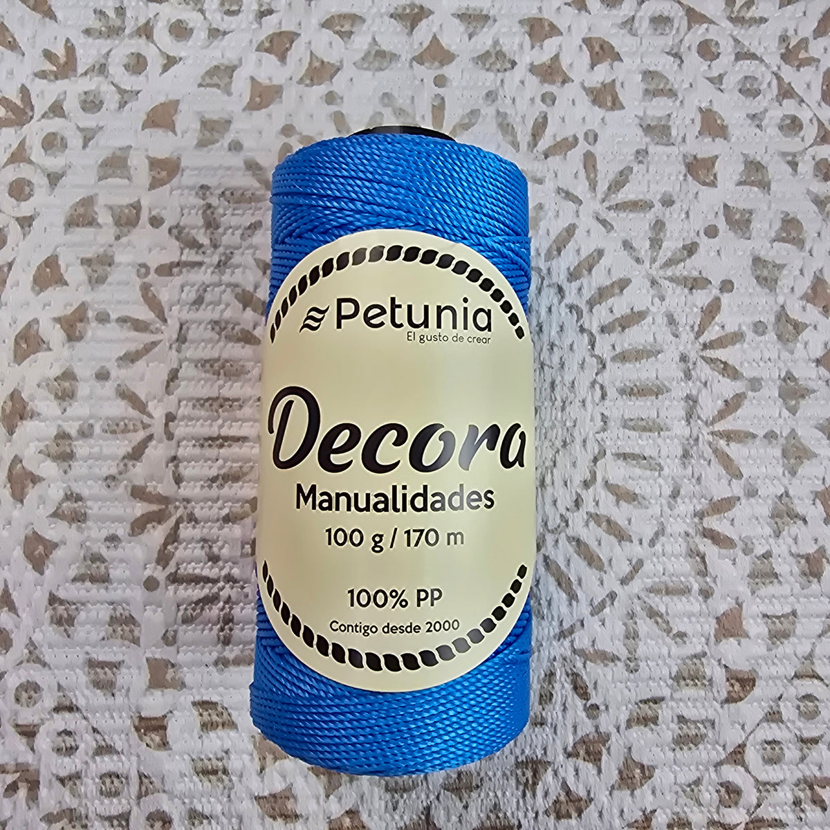 Cordón Decora de Petunia - Grueso para Macramé y Manualidades - Color Azul_25