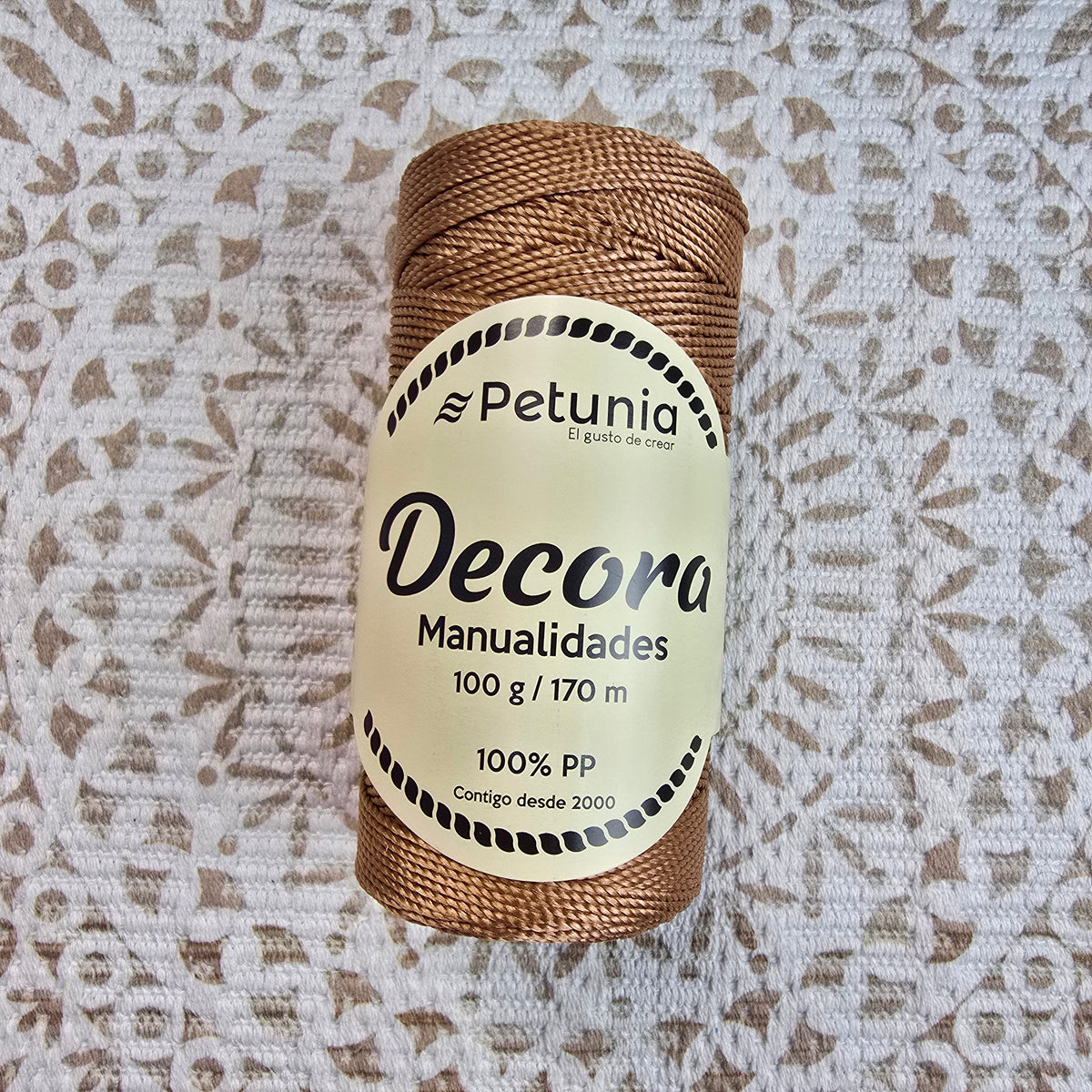 Cordón Decora de Petunia - Grueso para Macramé y Manualidades - Color Cobre_28