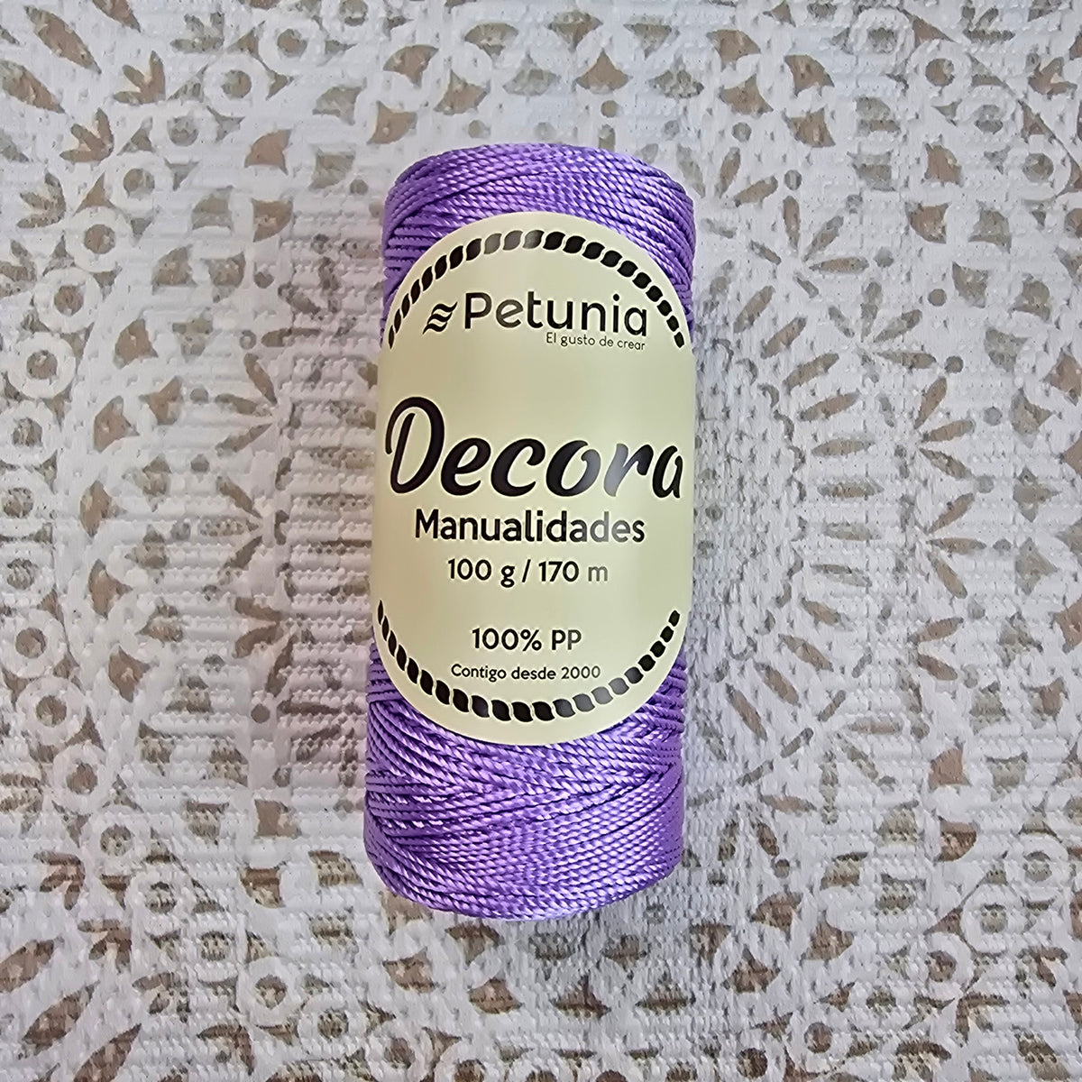 Cordón Decora de Petunia - Grueso para Macramé y Manualidades - Color Lila_34