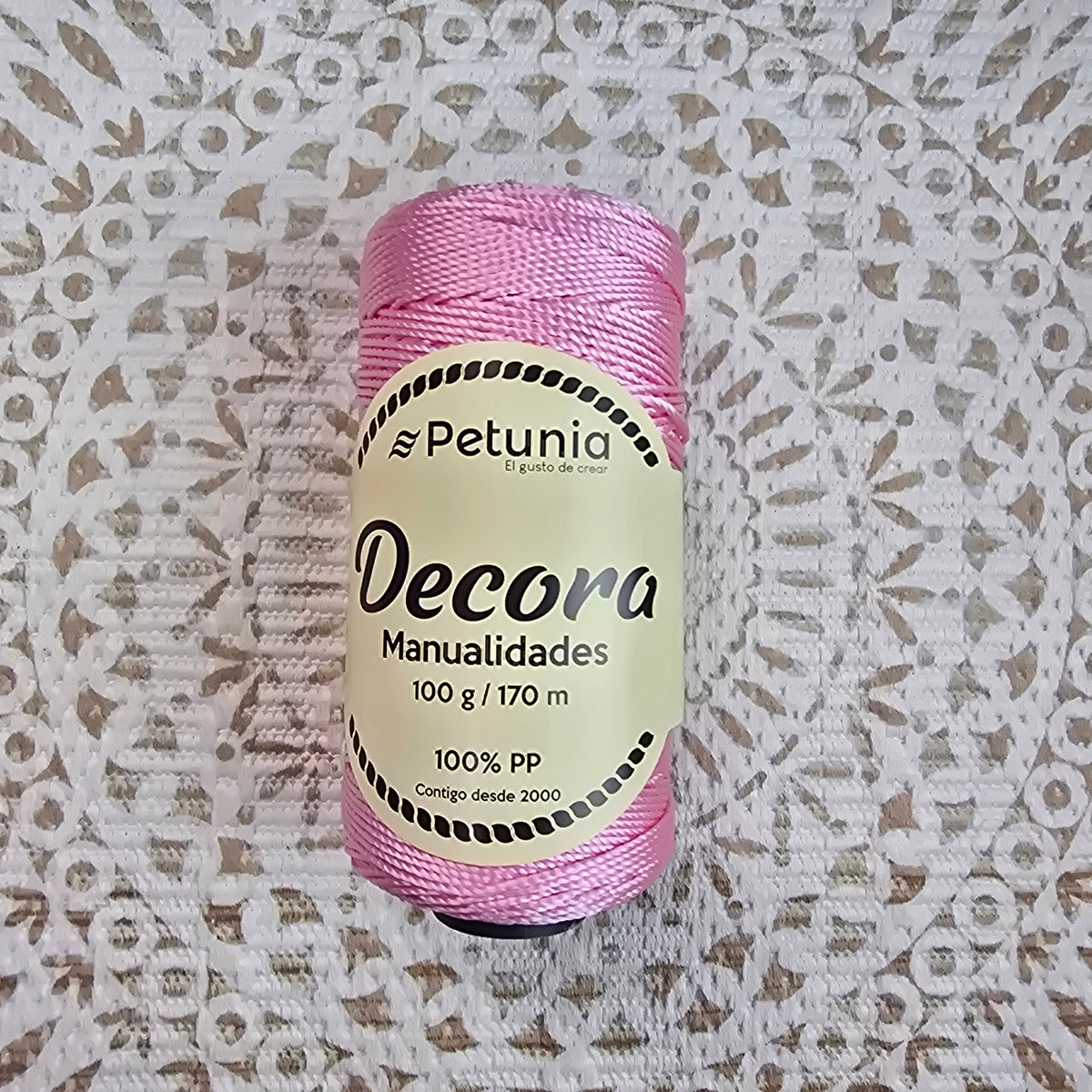 Cordón Decora de Petunia - Grueso para Macramé y Manualidades - Color Rosa_33