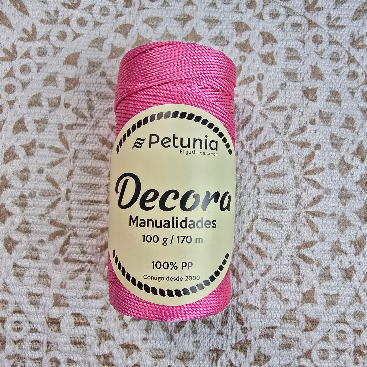 Cordón Decora de Petunia - Grueso para Macramé y Manualidades - Color Rosa_barbie_24