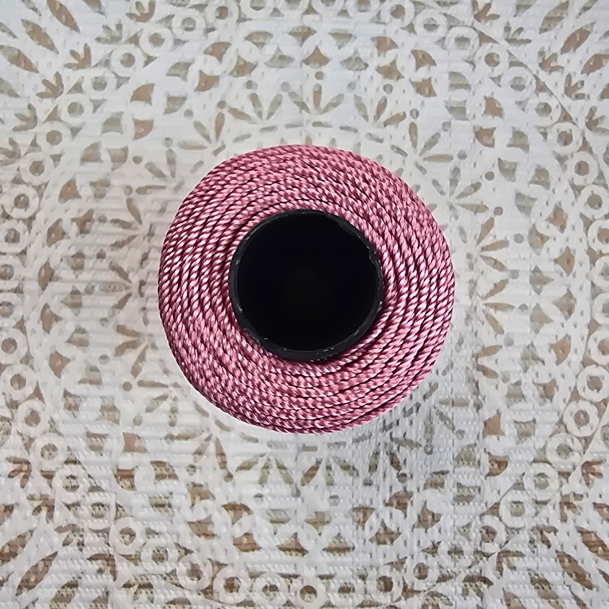 Cordón Decora de Petunia - Grueso para Macramé y Manualidades - Color Rosa_dorado_26