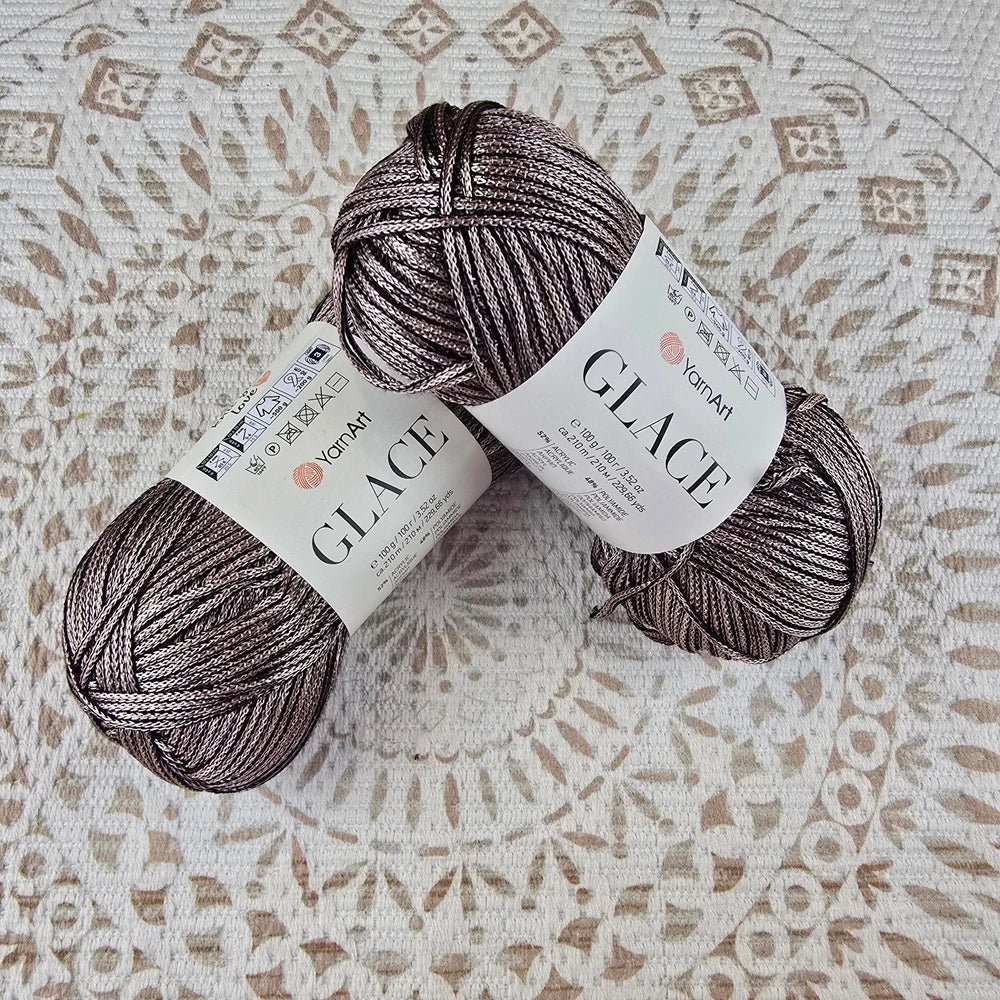 Lana Glace de YarnArt – Brillo y Suavidad para tus Prendas – Acrílico y Poliamida - Color Arena