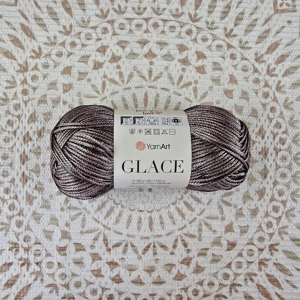 Lana Glace de YarnArt – Brillo y Suavidad para tus Prendas – Acrílico y Poliamida - Color Arena