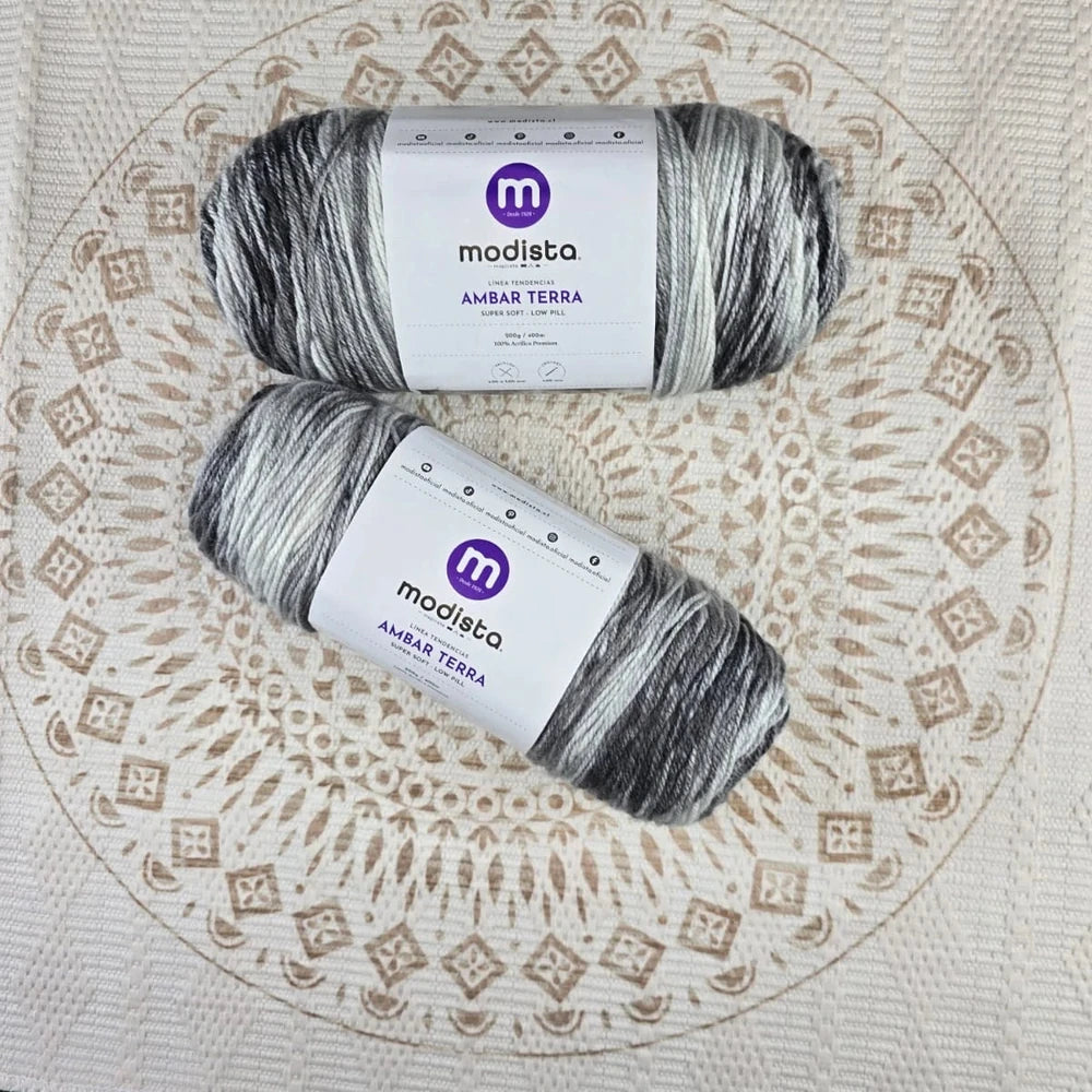 Lana Ámbar Terra Matizada 200 g Low Pilling - Color 16