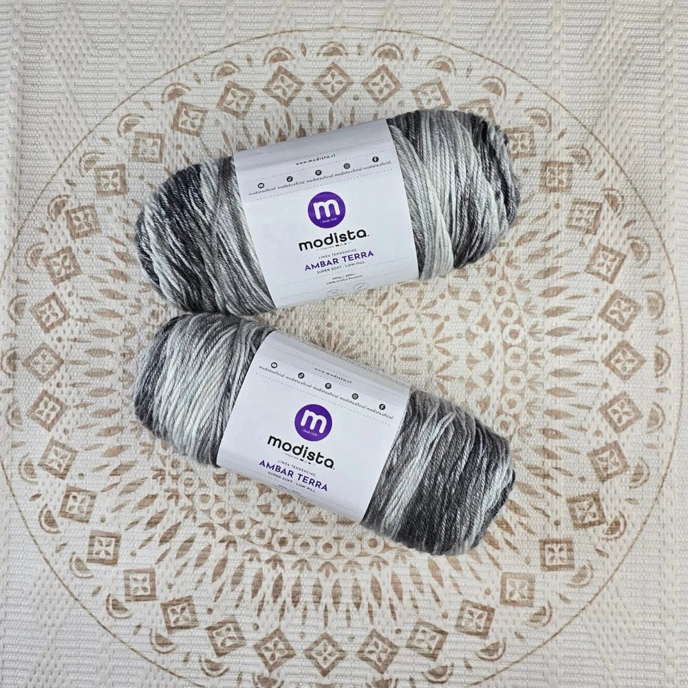 Lana Ámbar Terra Matizada 200 g Low Pilling - Color 16