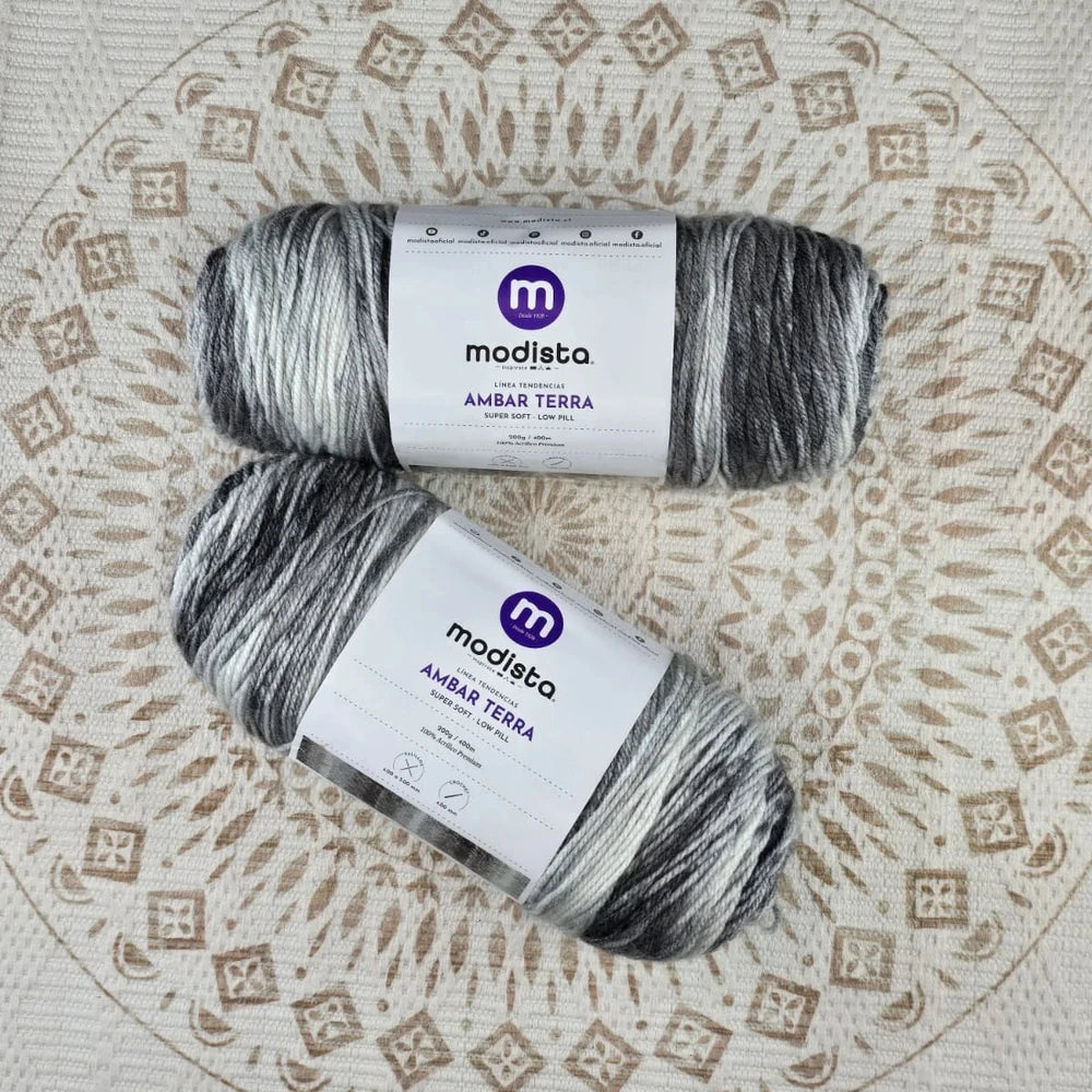 Lana Ámbar Terra Matizada 200 g Low Pilling - Color 16