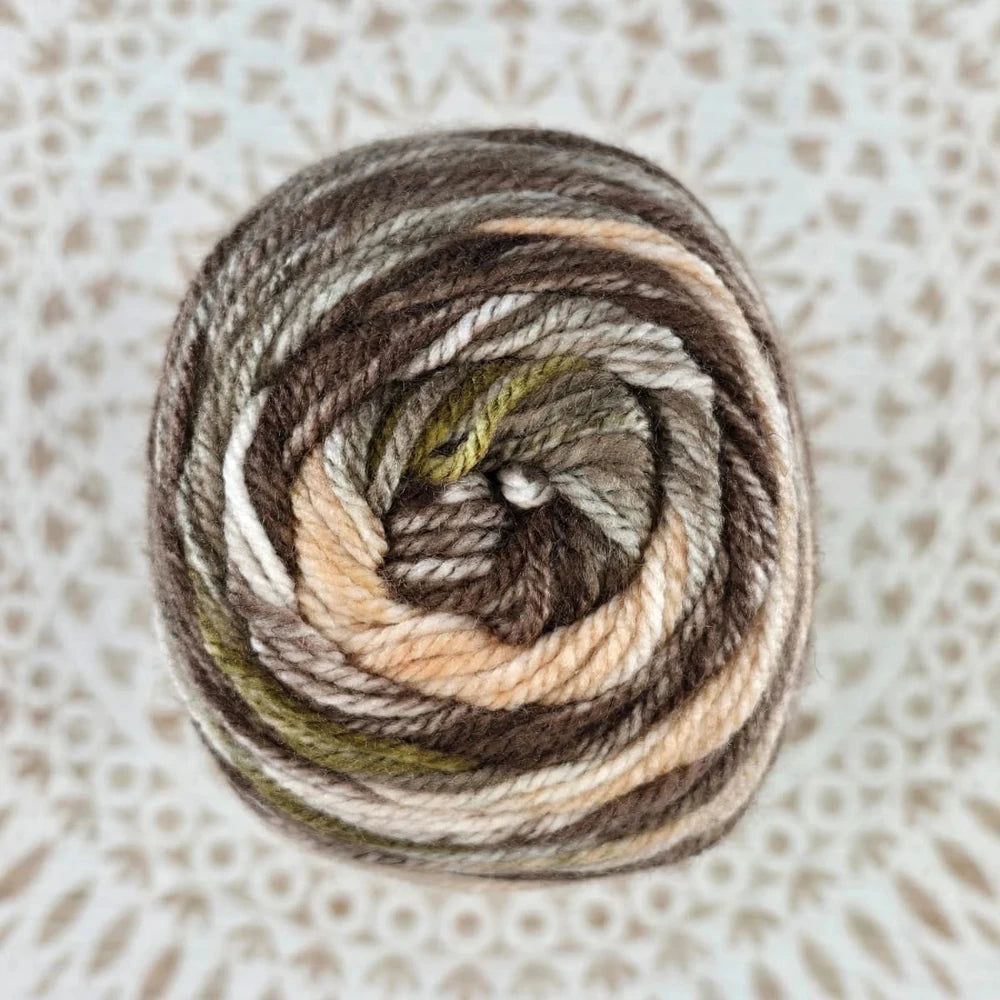 Lana Ámbar Terra Matizada 200 g Low Pilling - Color 2