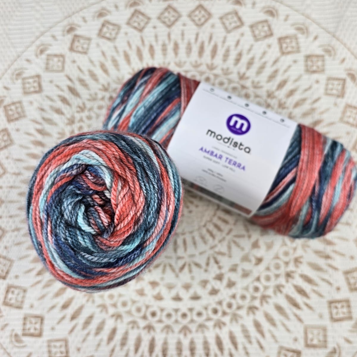Lana Ámbar Terra Matizada 200 g Low Pilling - Color 26