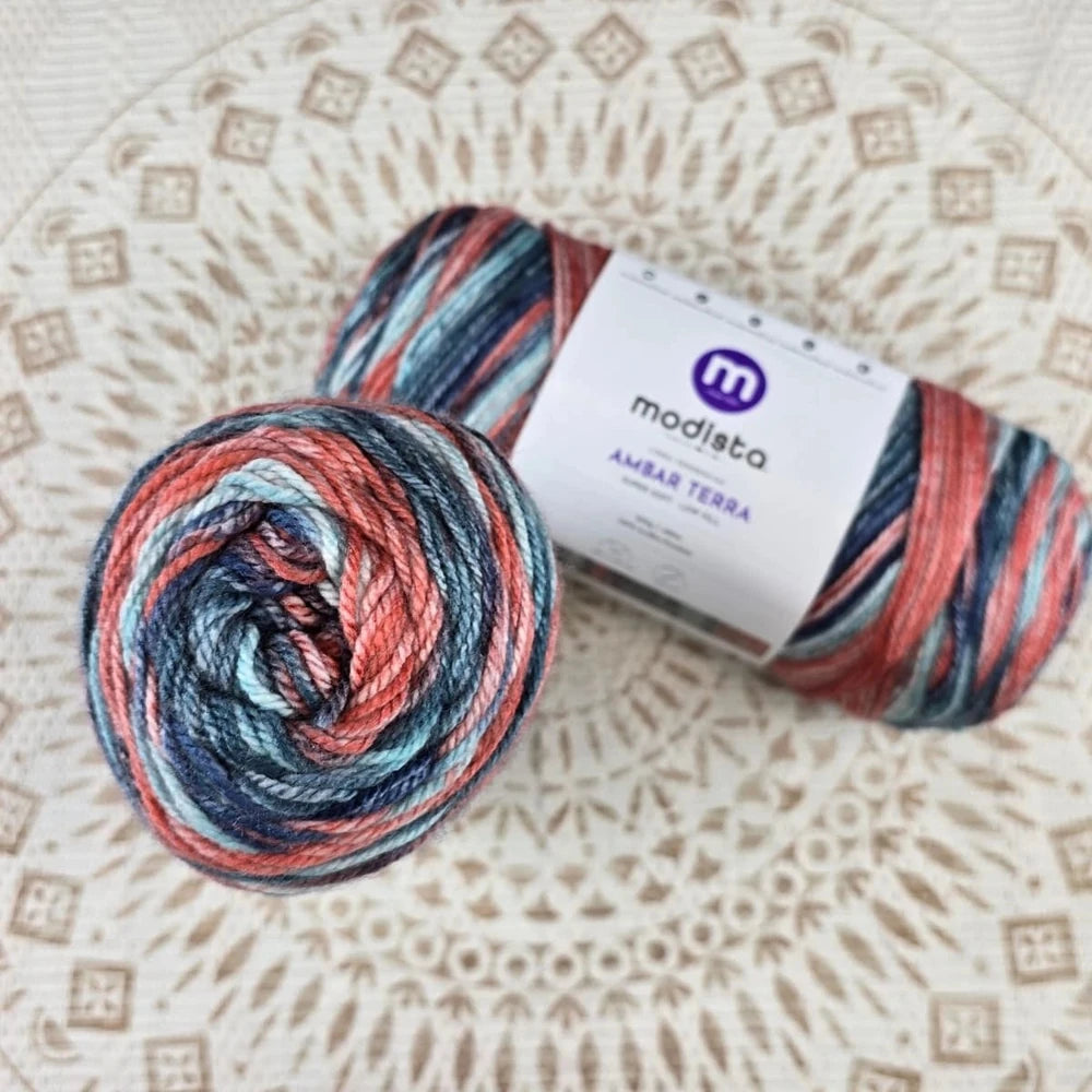 Lana Ámbar Terra Matizada 200 g Low Pilling - Color 26