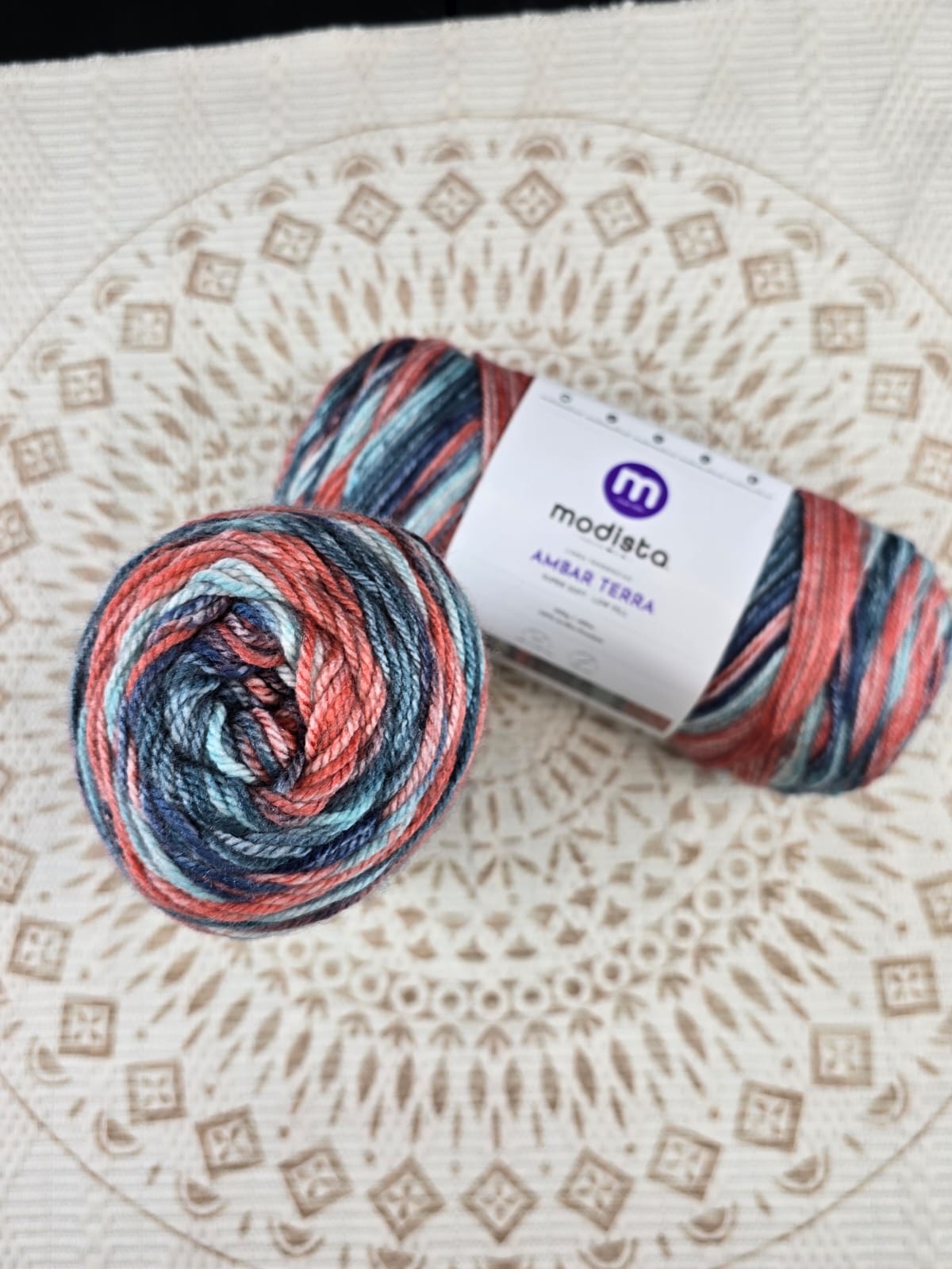 Lana Ámbar Terra Matizada 200 g Low Pilling - Color 26
