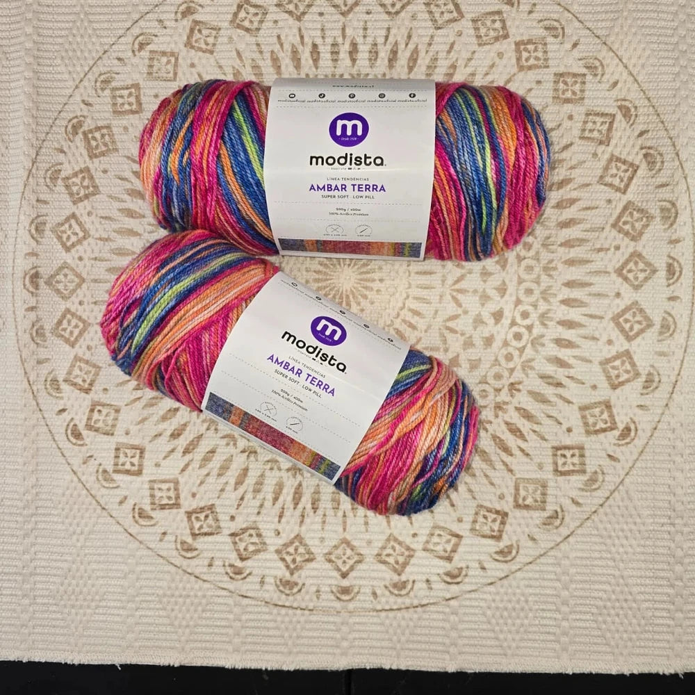 Lana Ámbar Terra Matizada 200 g Low Pilling - Color 27