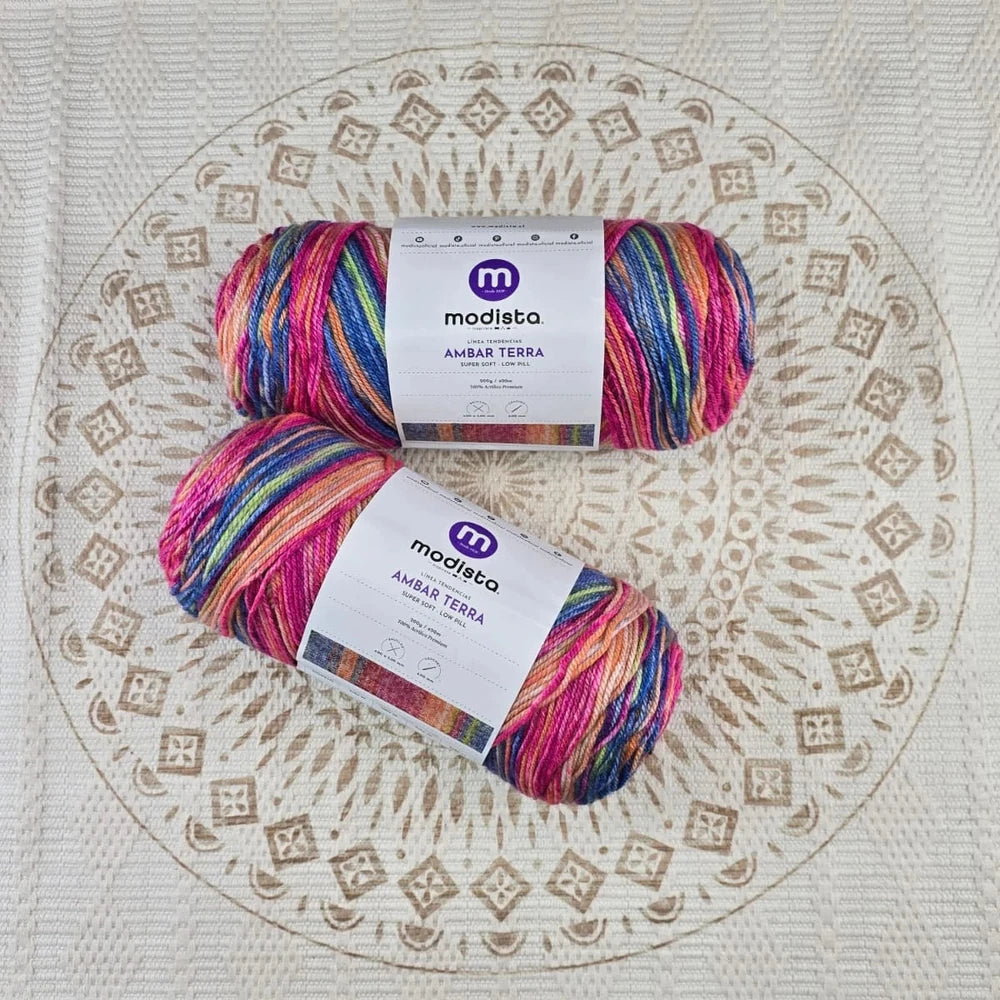 Lana Ámbar Terra Matizada 200 g Low Pilling - Color 27
