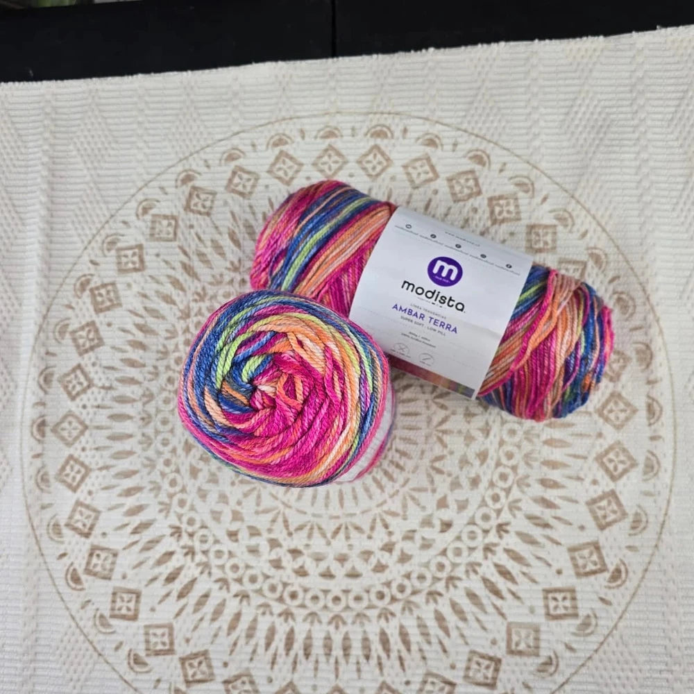 Lana Ámbar Terra Matizada 200 g Low Pilling - Color 27