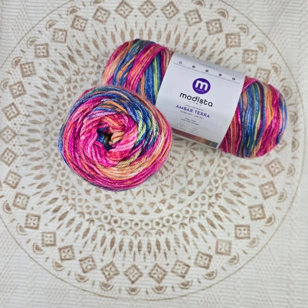 Lana Ámbar Terra Matizada 200 g Low Pilling - Color 27