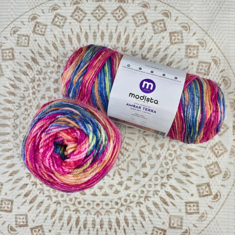 Lana Ámbar Terra Matizada 200 g Low Pilling - Color 27