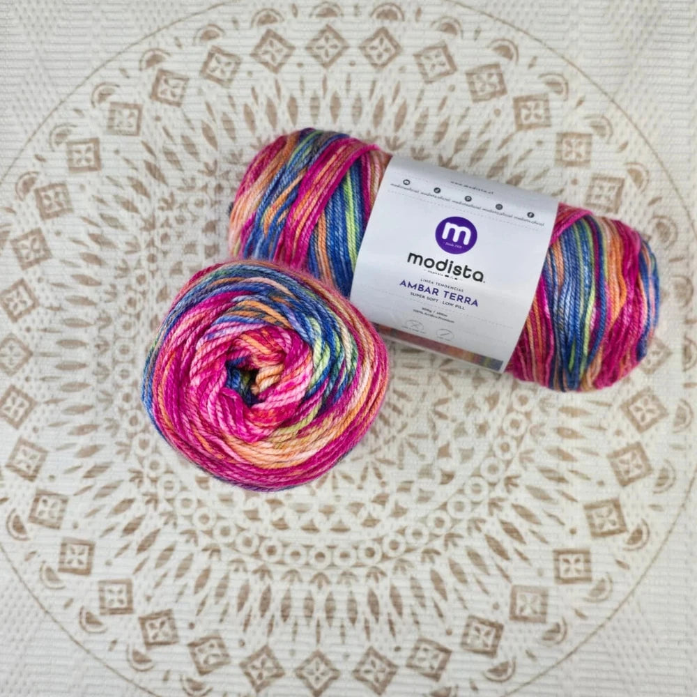 Lana Ámbar Terra Matizada 200 g Low Pilling - Color 27