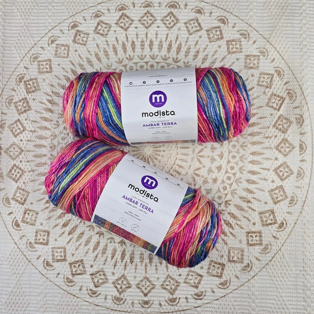 Lana Ámbar Terra Matizada 200 g Low Pilling - Color 27