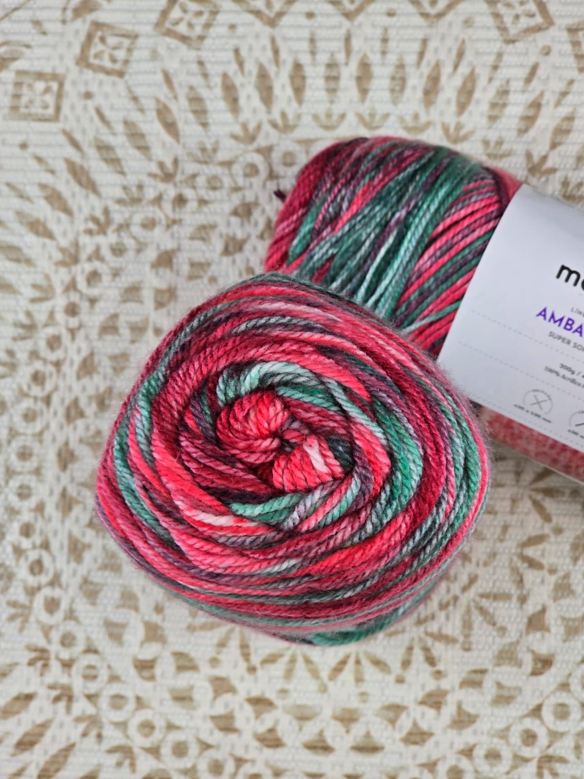 Lana Ámbar Terra Matizada 200 g Low Pilling - Color 29