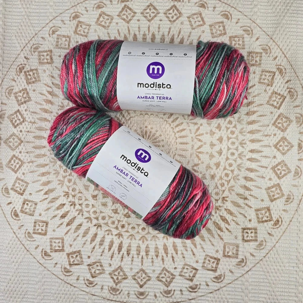 Lana Ámbar Terra Matizada 200 g Low Pilling - Color 29