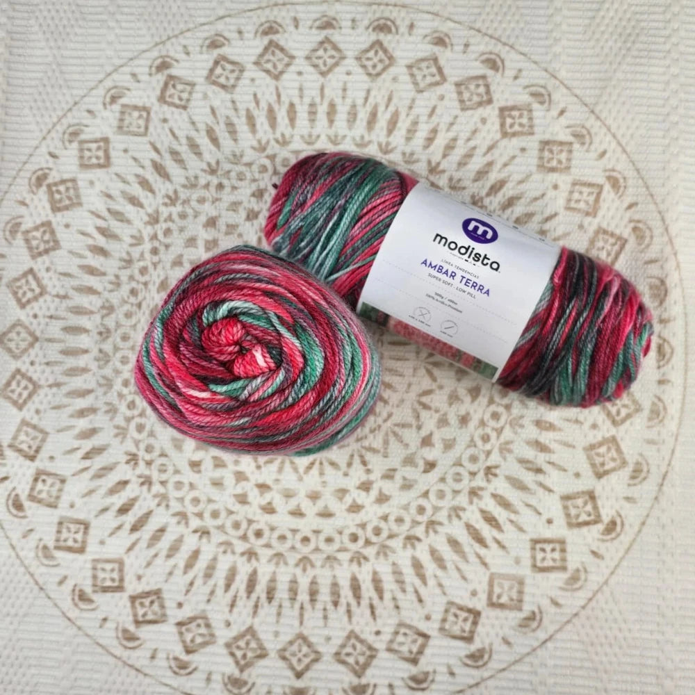 Lana Ámbar Terra Matizada 200 g Low Pilling - Color 29