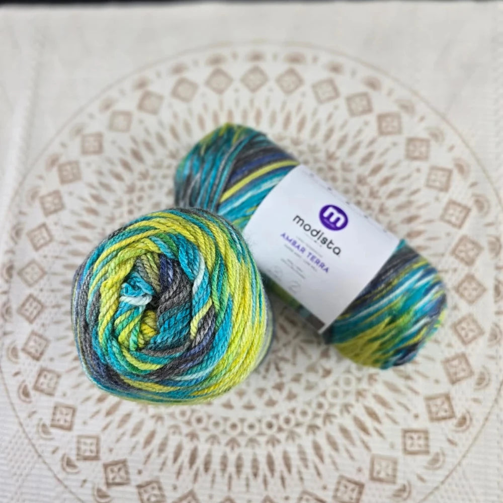 Lana Ámbar Terra Matizada 200 g Low Pilling - Color 30