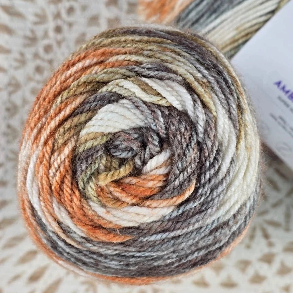 Lana Ámbar Terra Matizada 200 g Low Pilling - Color 31