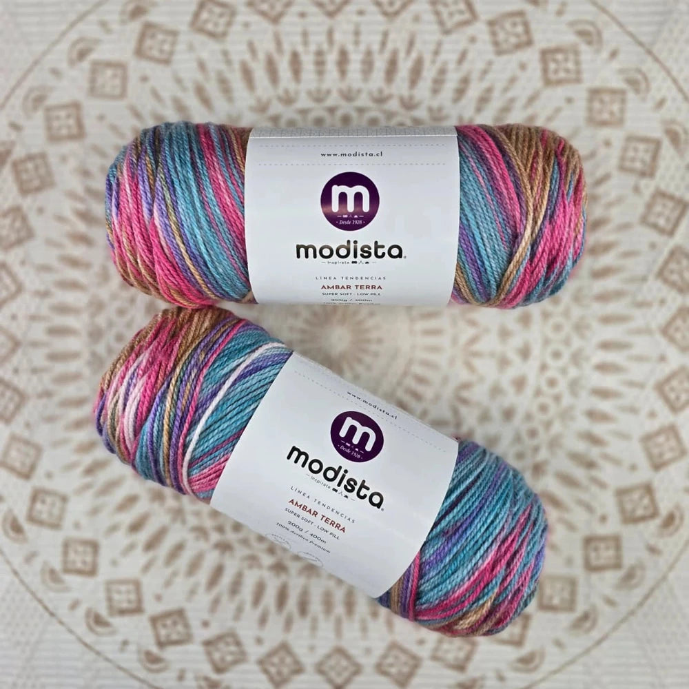 Lana Ámbar Terra Matizada 200 g Low Pilling - Color 4