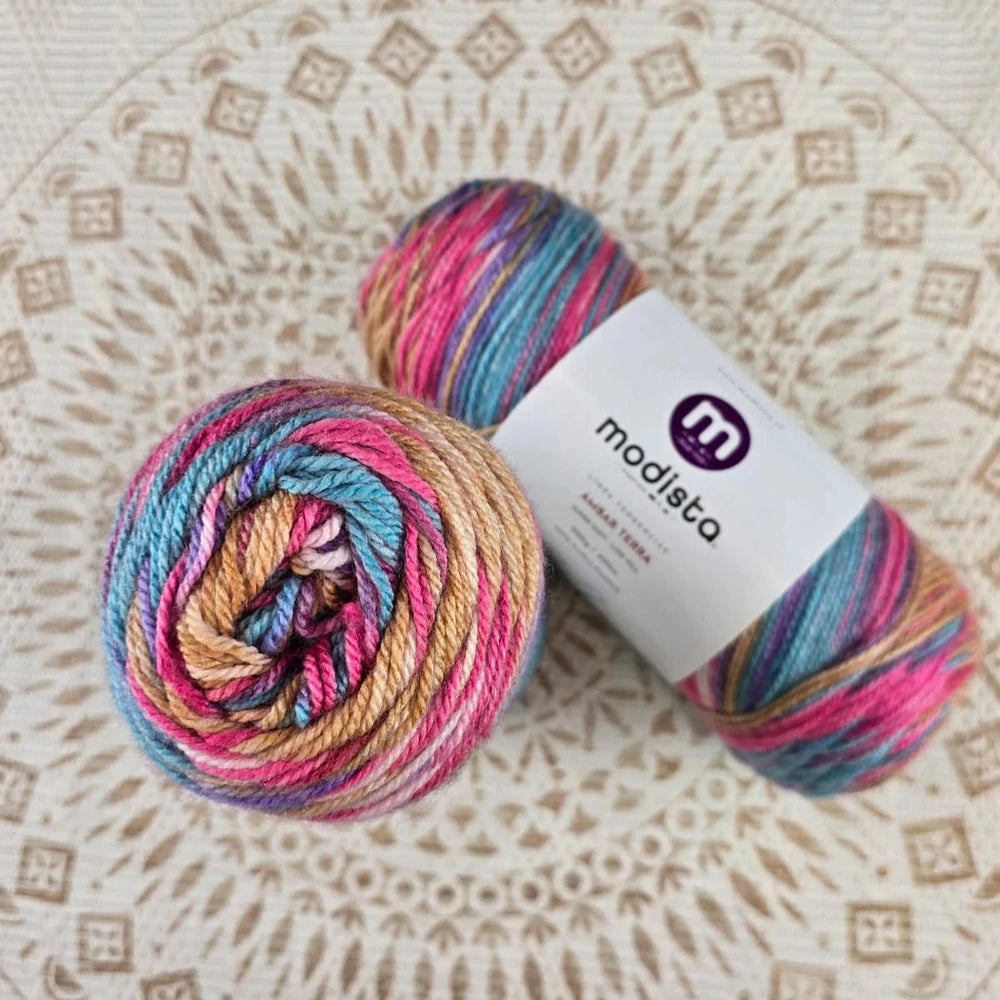 Lana Ámbar Terra Matizada 200 g Low Pilling - Color 4